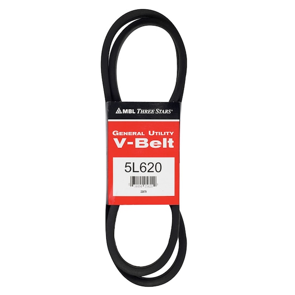 Mbl Mitsuboshi FHP General Utility V-Belt 0.63 in. W X 62 in. L For Fractional Horsepower Motors 5L620A - main